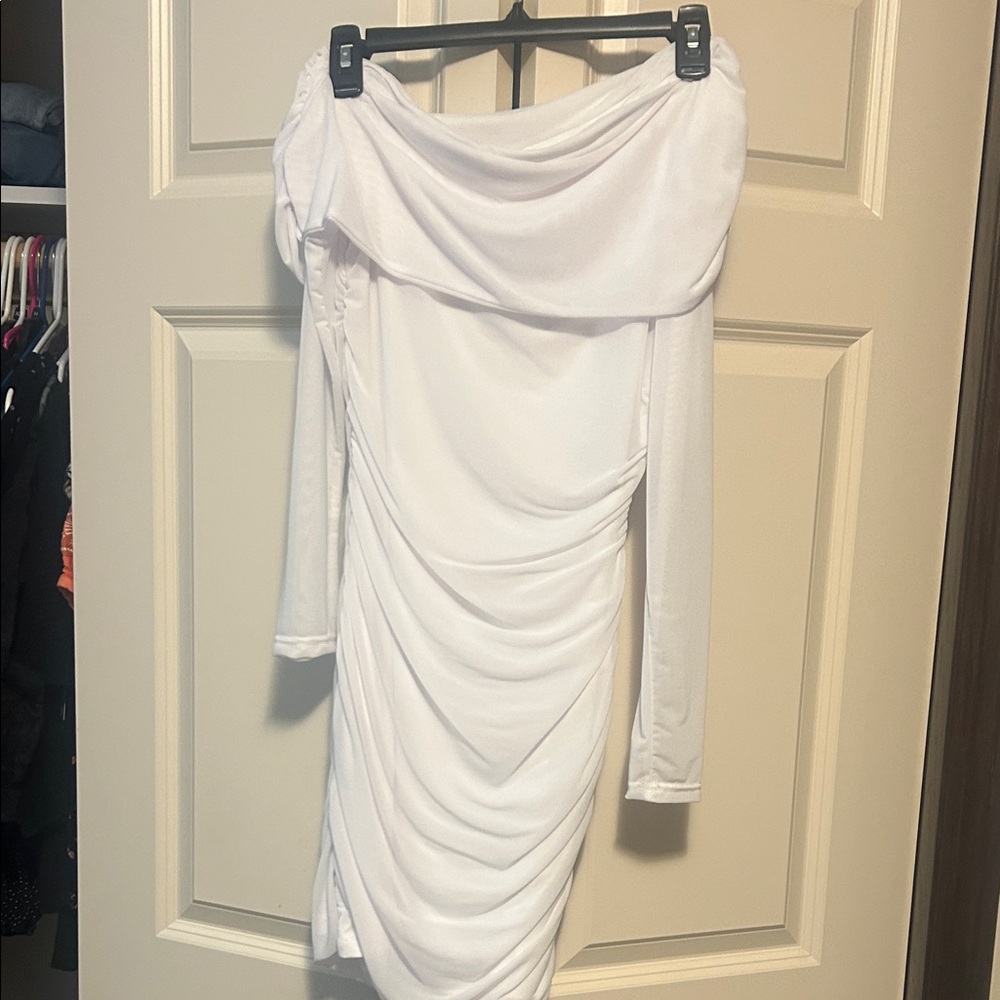 Elegant White Off-Shoulder Dress